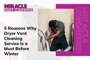 Winter dryer vent cleaning service benefits