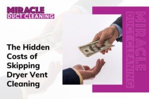 Professional dryer vent cleaning service