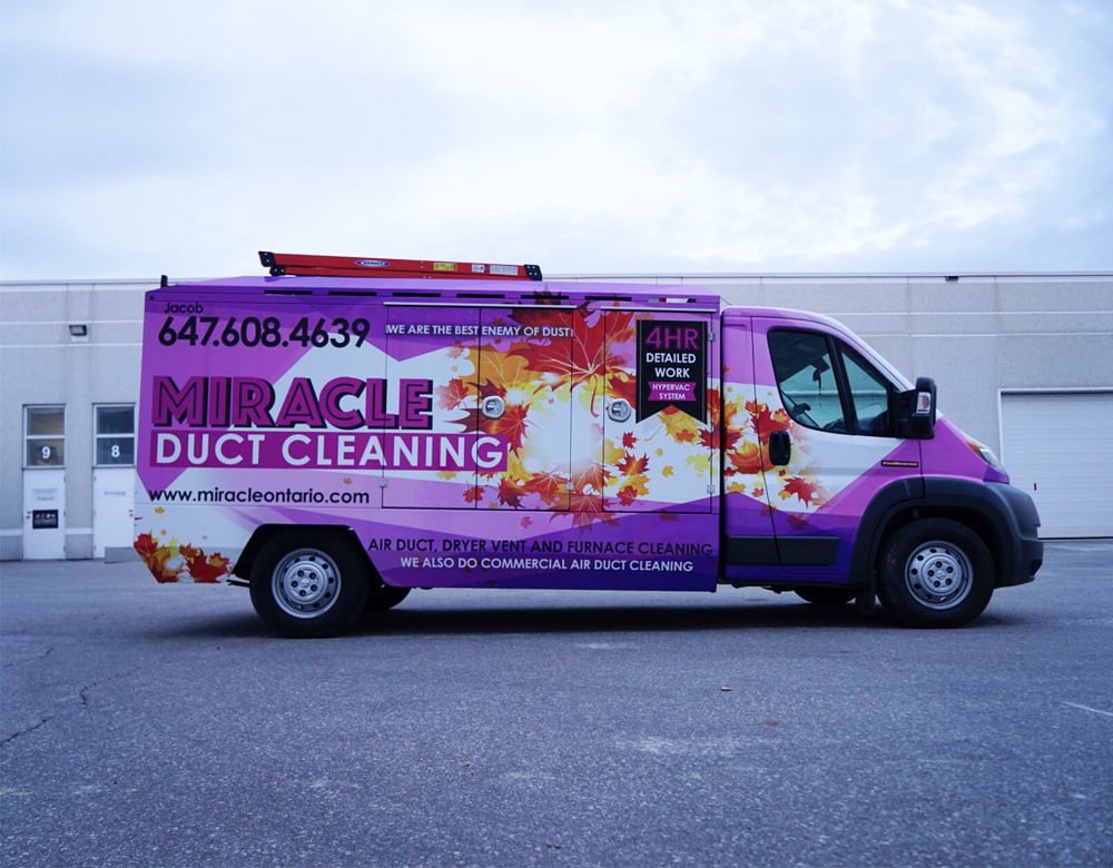 Van of the best duct cleaning company in Brampton