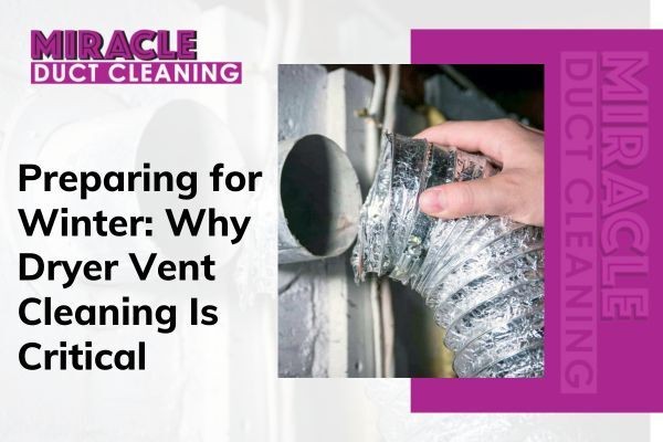 Lint removal from a clogged dryer vent cleaning for fire prevention